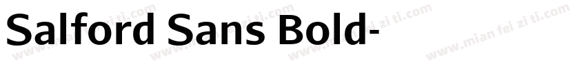 Salford Sans Bold字体转换